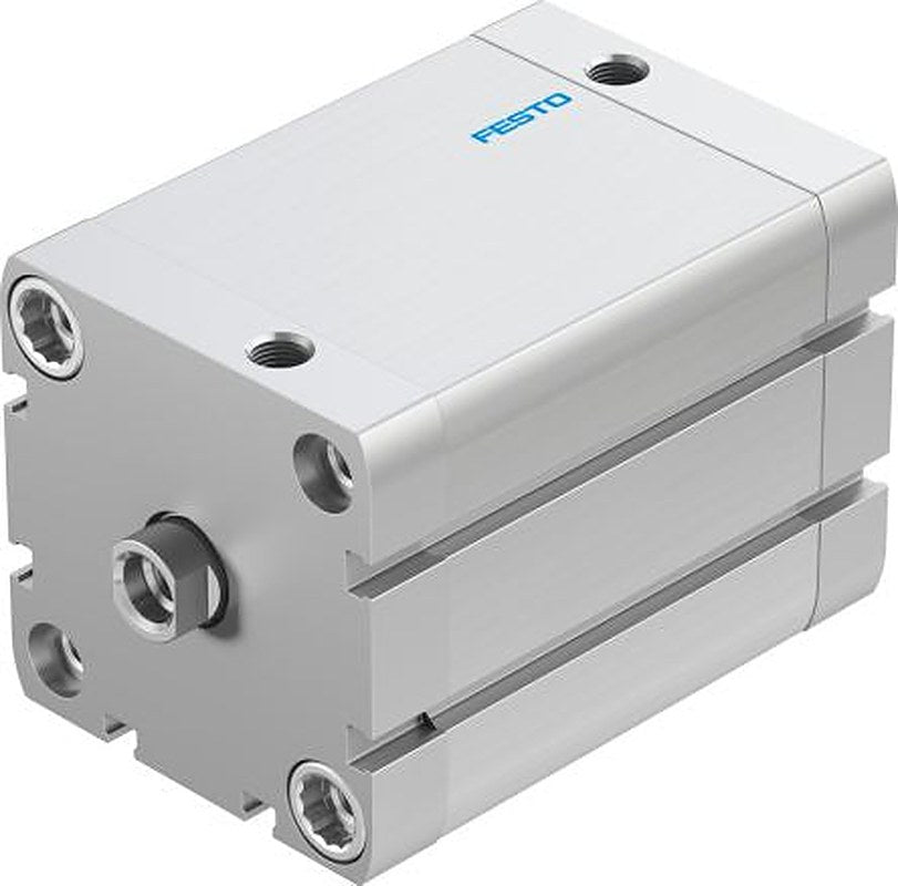 Festo Pneumatic Compact Cylinder - 536349 63 mm Bore, 60 mm ADN Series, Double Acting Acting