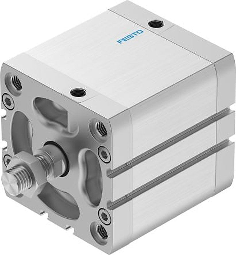 Festo Pneumatic Compact Cylinder - 536359 80 mm Bore, 50 mm ADN-80-50-A-P-A Series, Double Acting Acting