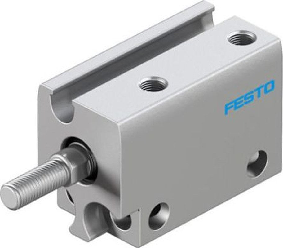 Festo Pneumatic Compact Cylinder - 8080596 6 mm Bore, 10 mm ADN-S-6-10-A Series, Double Acting Acting