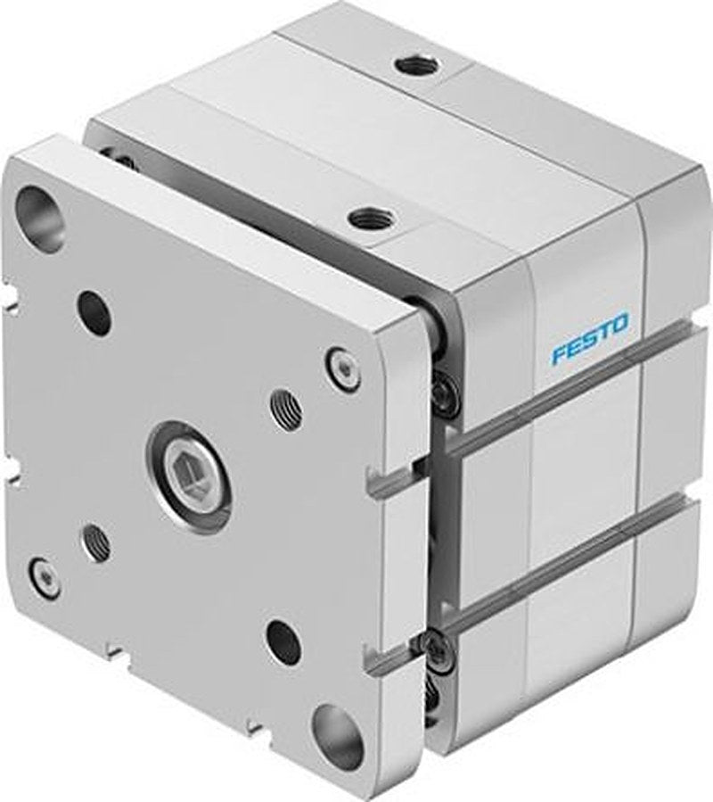 Festo Pneumatic Compact Cylinder - 554286 100 mm Bore, 10 mm ADNGF-100-10-P-A Series, Double Acting Acting
