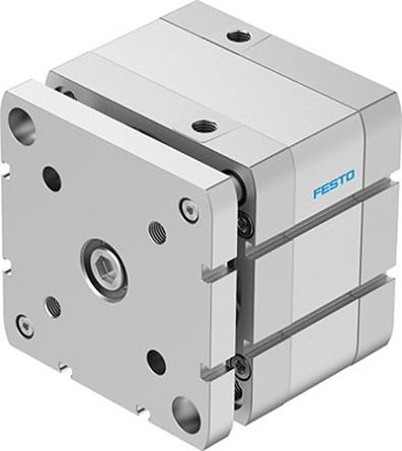 Festo Pneumatic Compact Cylinder - 554287 100 mm Bore, 15 mm ADNGF Series, Double Acting Acting