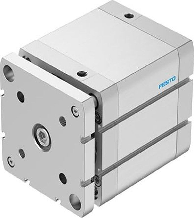 Festo Pneumatic Compact Cylinder - 554293 100 mm Bore, 60 mm ADNGF Series, Double Acting Acting