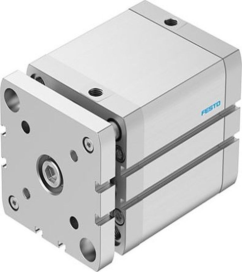 Festo Pneumatic Compact Cylinder - 574065 80 mm Bore, 60 mm ADNGF-80-60-PPS-A Series, Double Acting Acting