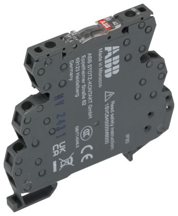 ABB R600 Series Interface Relay, DIN Rail, 230V ac/dc Coil, SPDT, 3.5mA