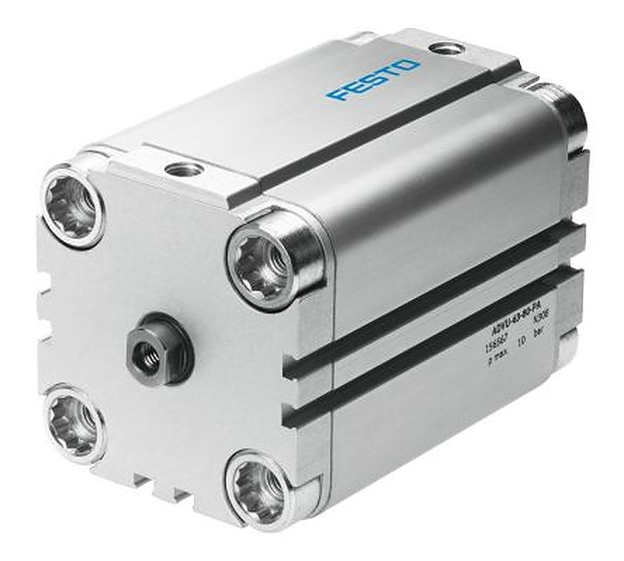 Festo 10 mm Pneumatic Compact Cylinder - ADVU Series, Double Acting Acting