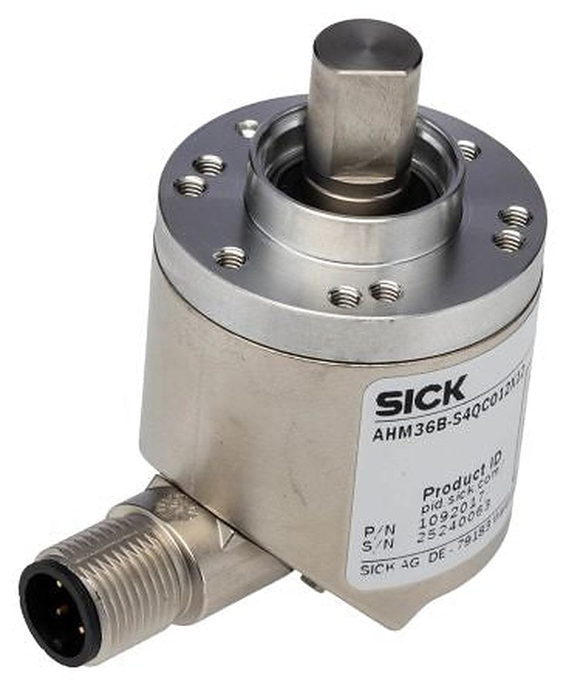 SICK AHS/AHM36 Series Absolute Absolute Encoder 30V, 4096 ppr ppr, IO-Link Signal, Solid Type, 10 mm Shaft