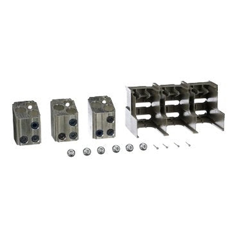 Circuit breaker accessory, PowerPacT P, lug kit, mechanical, 1200A, 3/0 AWG to 750kcmil, unit mount, Al, qty 3 (Circuit breaker accessory PowerPacT P) is a Schneider Electric product. Designed for reliable performance and long service life. Available across Iraq — contact us for pricing and delivery options.