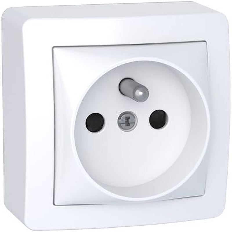 Schneider Electric Alréa White 1 Gang Plug Socket, 16A Indoor, French 2P