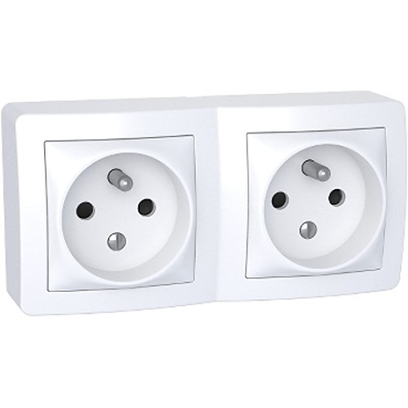 Schneider Electric ALB62 Polar White Outlet, 16A, French