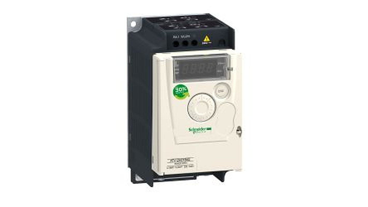 Schneider Electric Variable Speed Drive, 0.37 kW, 1 Phase, Altivar 12 Series 240V 2.4 A
