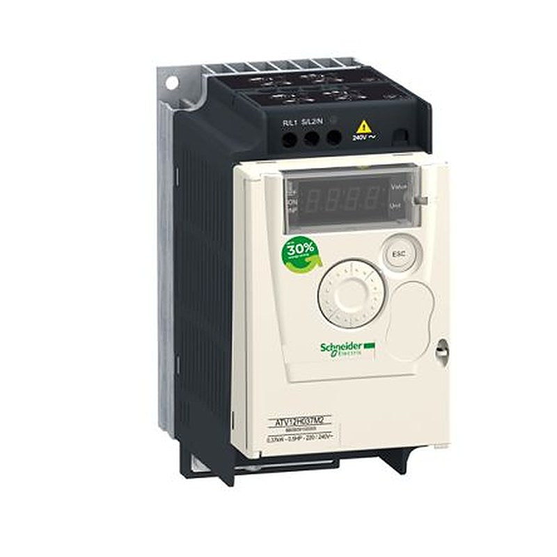 Schneider Electric Variable Speed Drive, 0.37 kW, 1 Phase, Altivar 12 Series 240V 2.4 A
