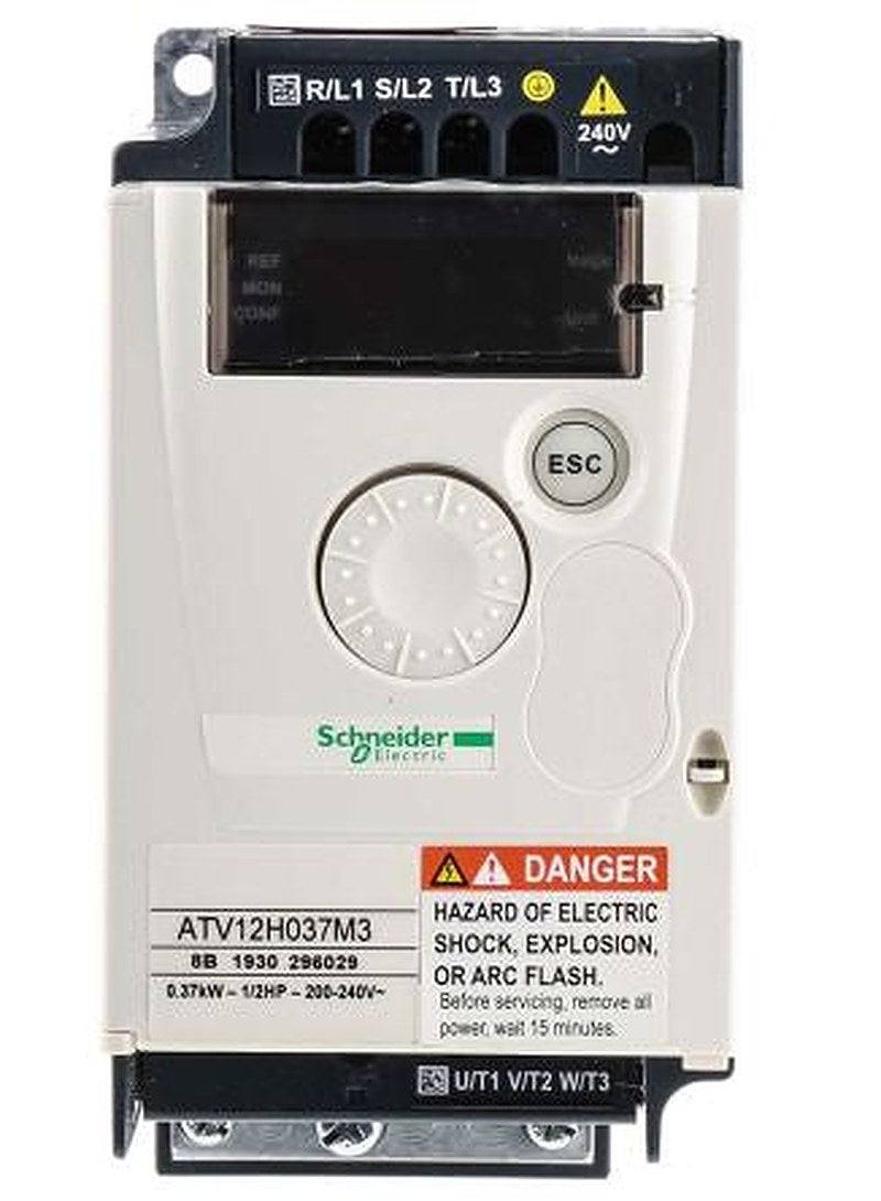 Schneider Electric Inverter Drive, 0.37 kW, 3 Phase, Altivar Series 480V 2.4 A