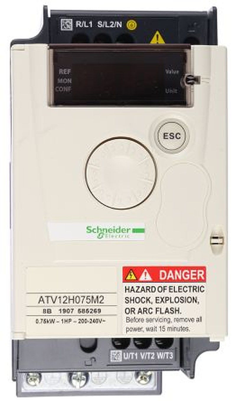 Schneider Electric Inverter Drive, 0.75 kW, 1 Phase, Altivar Series 240V 4.2 A
