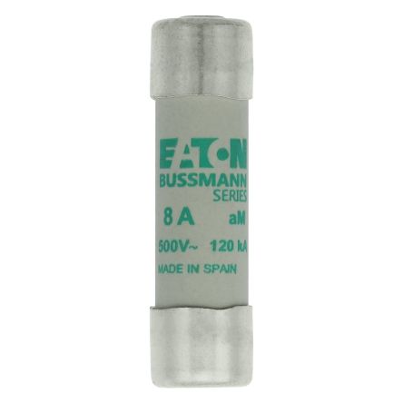 Eaton 8A Ceramic Cartridge Fuse, 14 x 51 mm