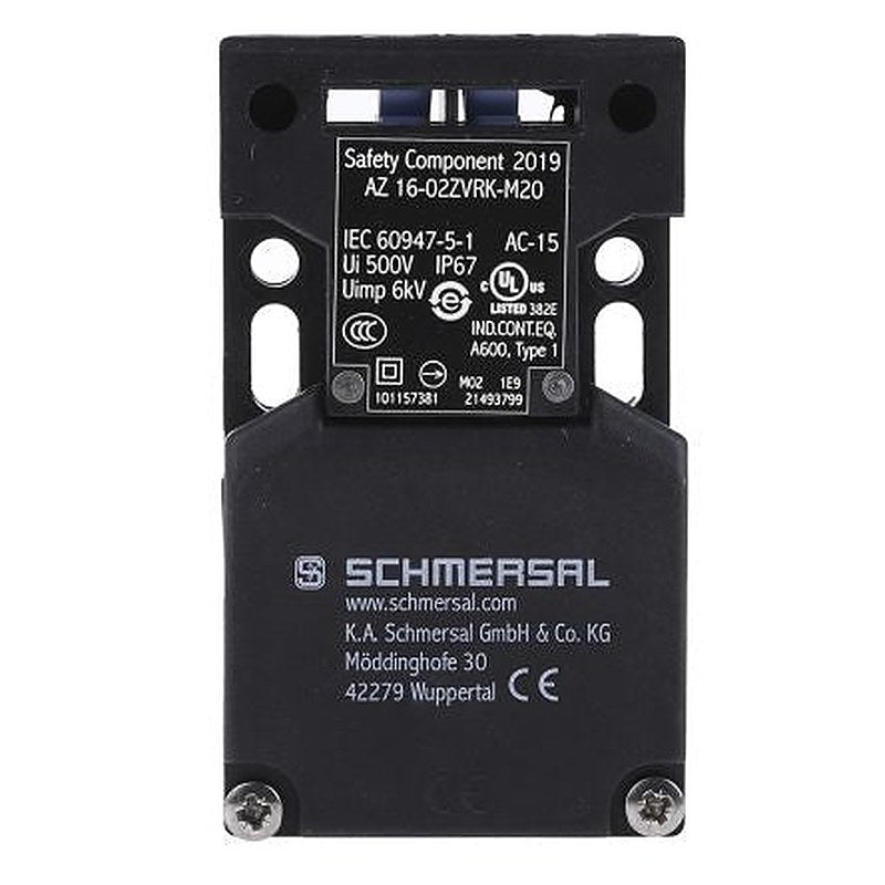 Schmersal AZ16 Safety Interlock Switch, Keyed, Fibreglass Reinforced Thermoplastic, Interlock
