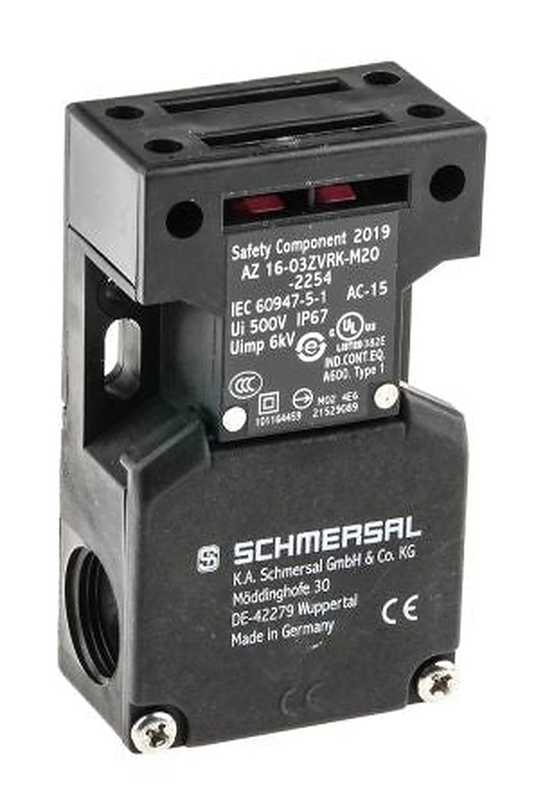 Schmersal AZ16 Safety Interlock Switch, Keyed Actuator Included, Fibreglass Reinforced Thermoplastic, Interlock