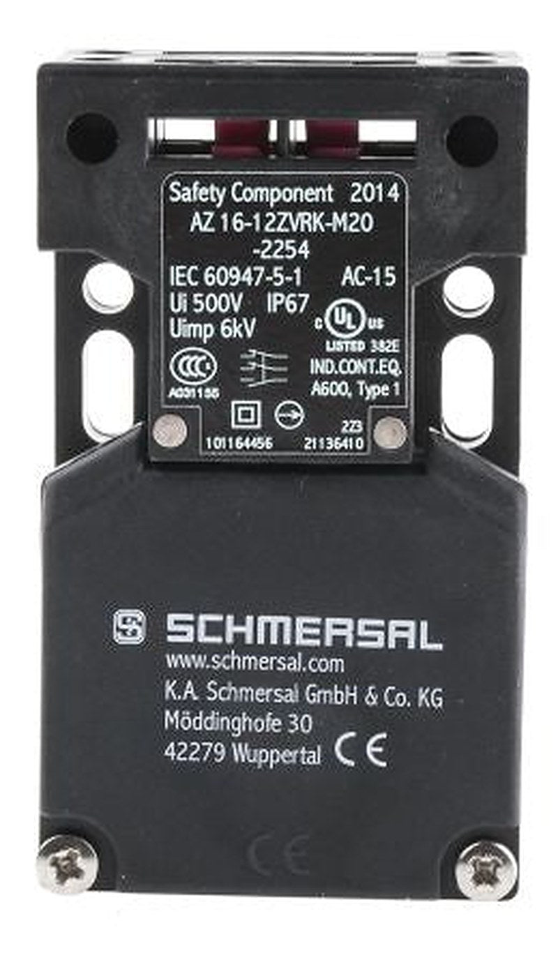 Schmersal AZ16 Safety Interlock Switch, Keyed, Fibreglass Reinforced Thermoplastic, Interlock