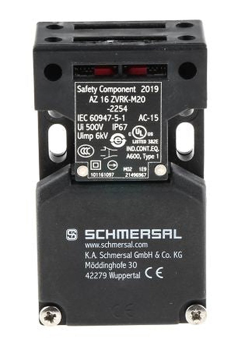 Schmersal AZ16 Safety Interlock Switch, Keyed, Fibreglass Reinforced Thermoplastic, Interlock