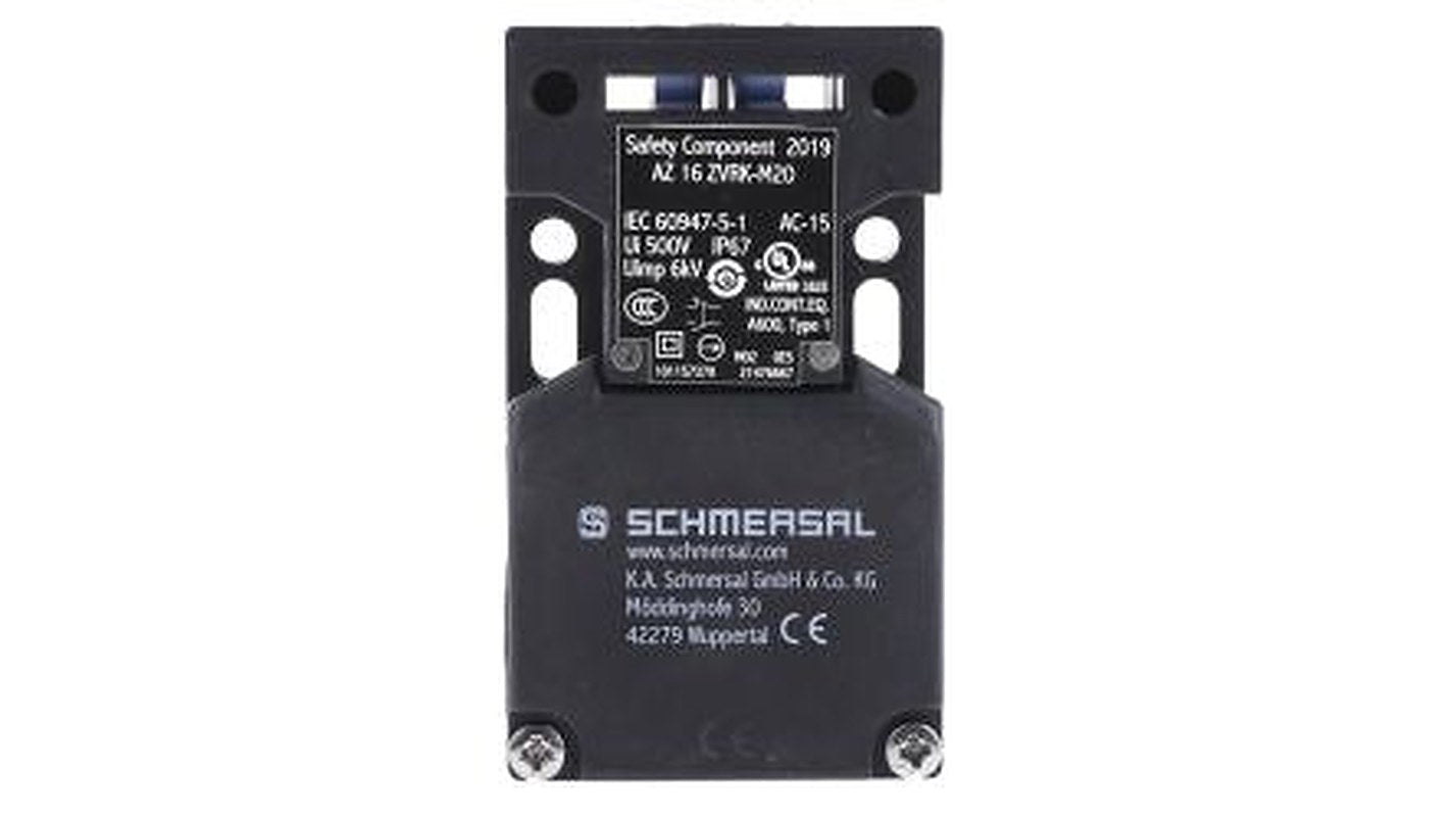 Schmersal AZ16 Safety Interlock Switch, Keyed, Fibreglass Reinforced Thermoplastic, Interlock