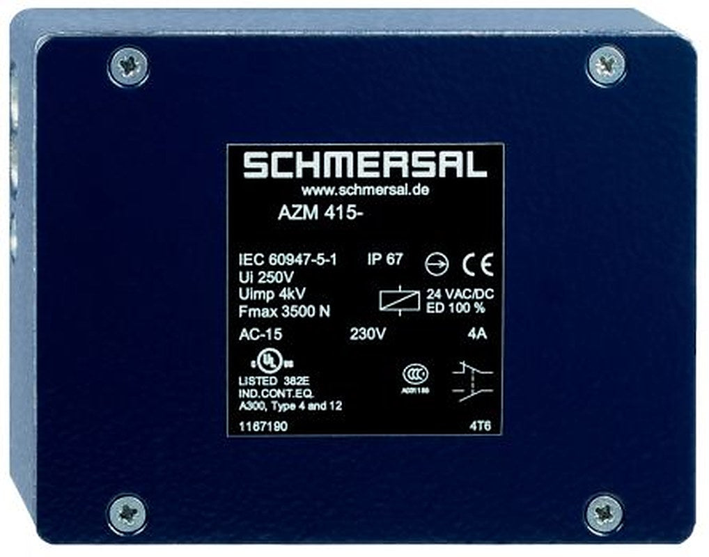 Schmersal AZM415 Series Solenoid Interlock Switch, Power to Unlock