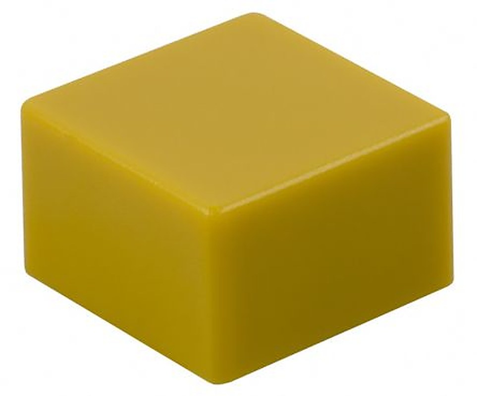 Omron Yellow Tactile Switch Cap for Series B3F-4000, Series B3W-4000, Series B3F-5000