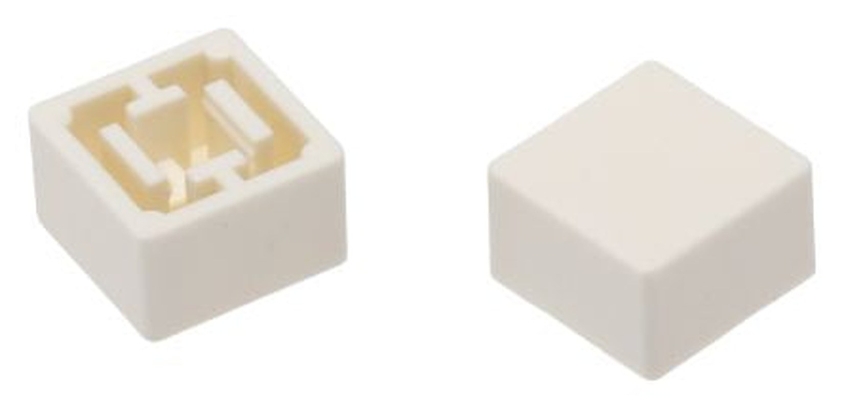 Omron White Tactile Switch Cap for Series B3W-4000, Series B3F-4000, Series B3F-5000, B32-1260
