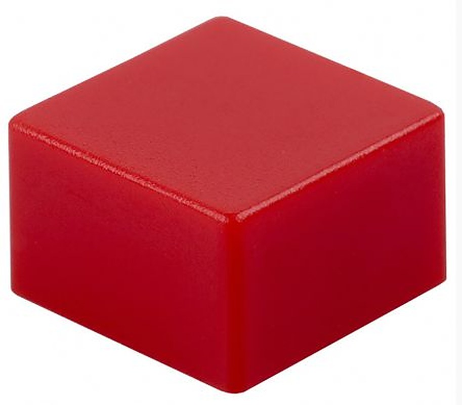 Omron Red Tactile Switch Cap for Series B3F-5000, Series B3W-4000, Series B3F-4000