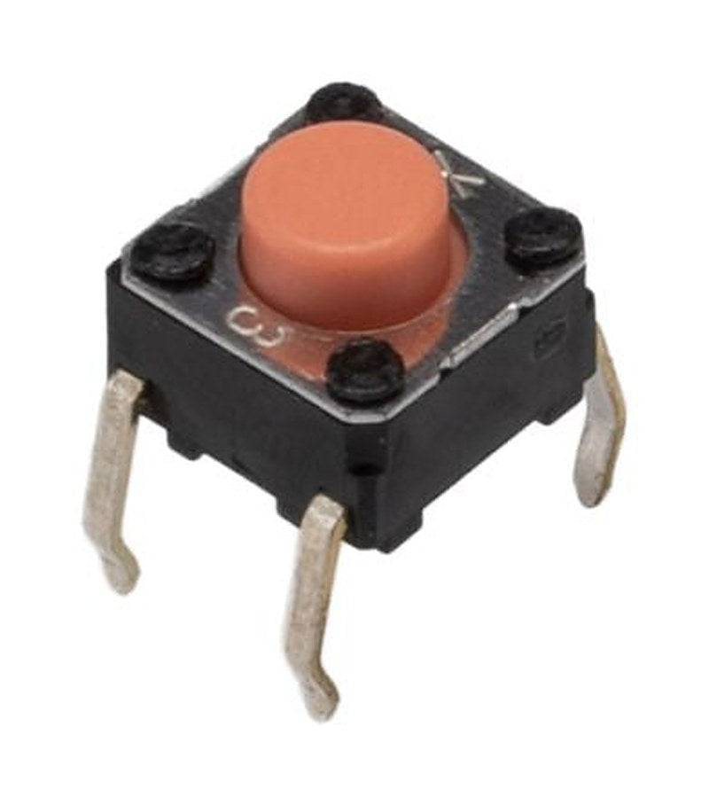 Omron IP00 Pink Tactile Switch Plunger, 0.9 mm, SPST 50mA 24 V dc, Through Hole