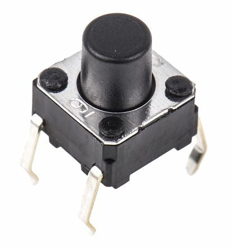 Omron IP00 Tactile Switch Plunger, 3.6 mm, SPST 50mA 24 V dc, Through Hole
