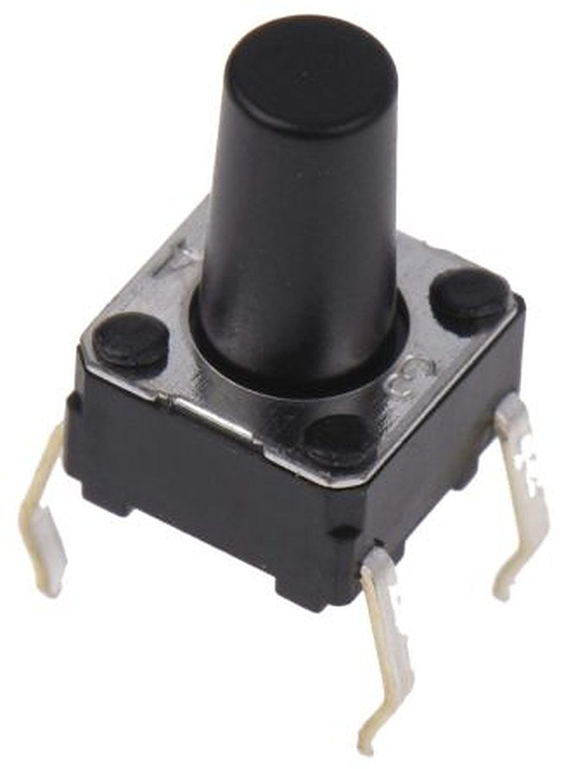 Omron IP00 Tactile Switch Plunger, 6.1 mm, SPST 50mA 24 V dc, Through Hole