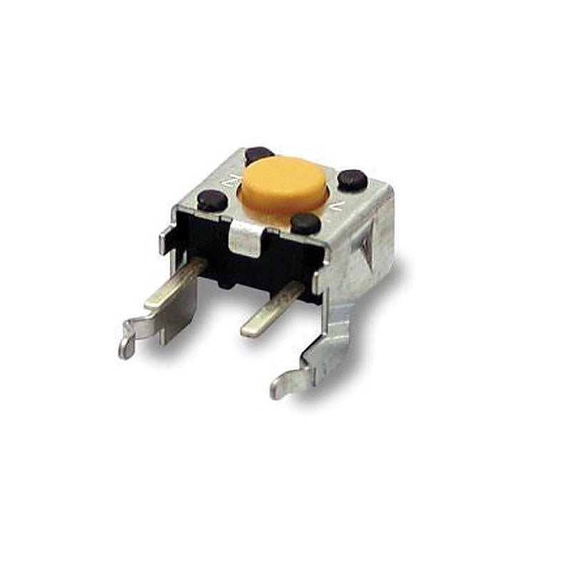Omron IP00 Ivory Tactile Switch Plunger, 6 mm, SPST 50mA, Through Hole