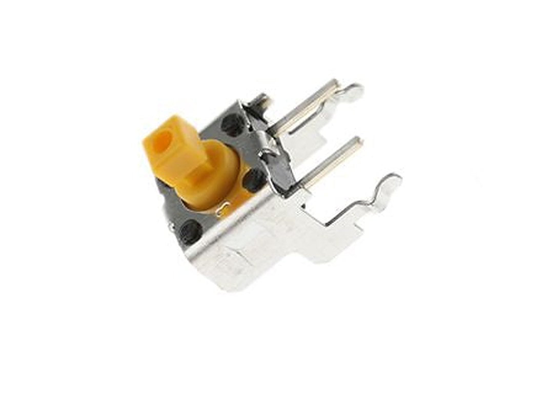 Omron IP00 Yellow Tactile Switch Plunger, SPST-NO 50mA 24 V dc, Through Hole
