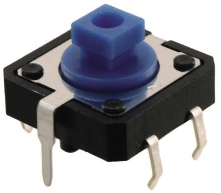 Omron IP00 Blue Tactile Switch Plunger, SPST 50mA 24 V dc, Through Hole