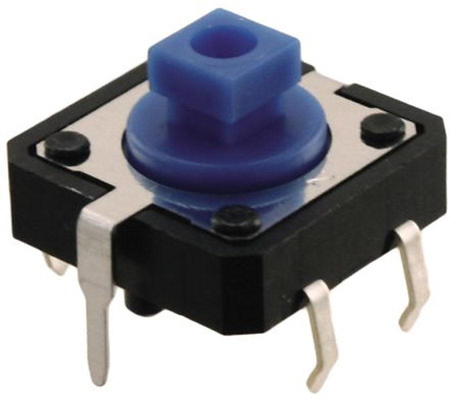 Omron IP00 Blue Tactile Switch Plunger, 3 mm, SPST 50mA 24 V dc, Through Hole