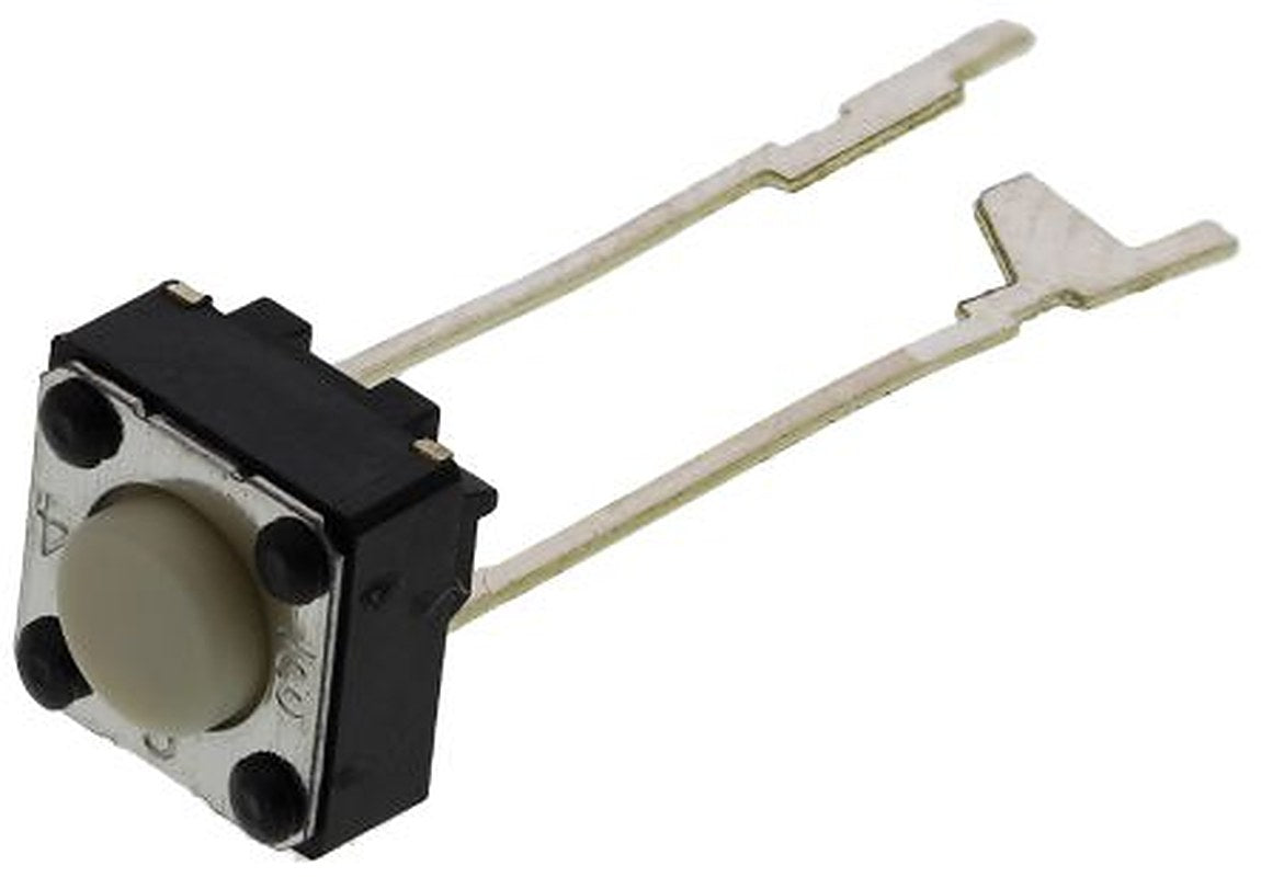 Omron Grey Tactile Switch Plunger, 0.9 mm, SPST 50mA 24 V dc, Through Hole