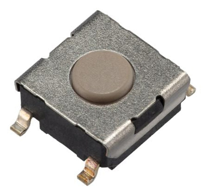 Omron IP00 Ivory Tactile Switch Plunger, 0.5 mm, SPST-NO 50mA 24 V dc, Surface