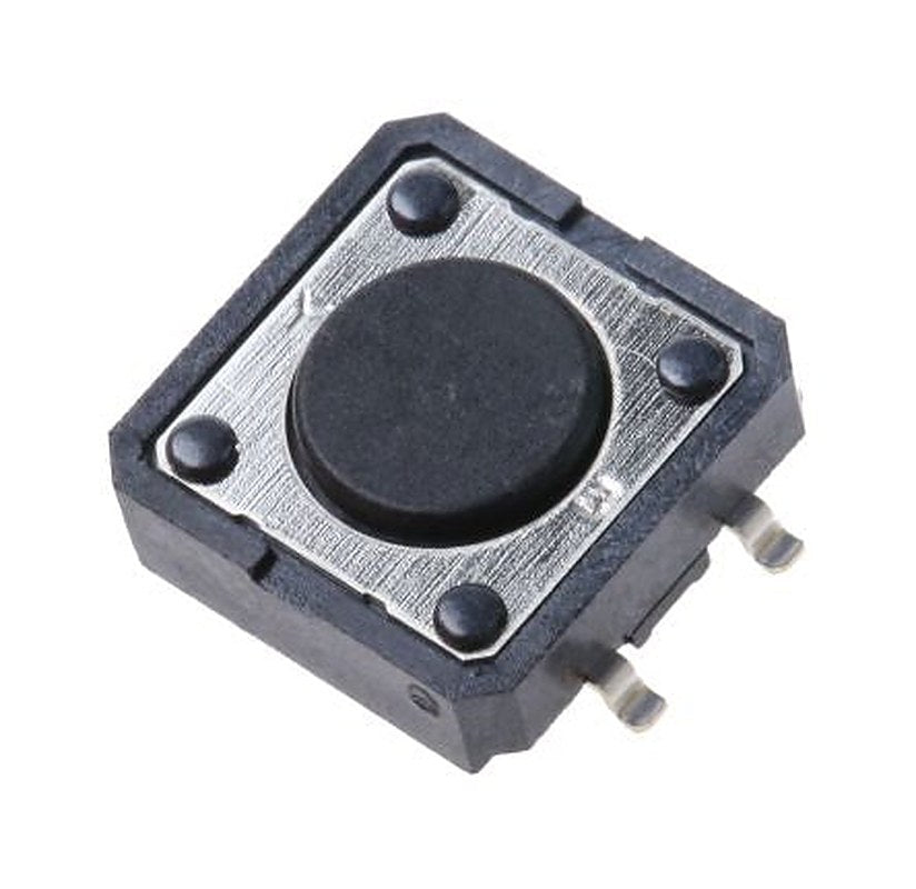 Omron Black Tactile Switch Cap, 0.4 mm, SPST 50mA 24 V dc, Through Hole