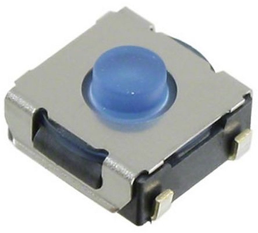 Omron IP67 Blue Tactile Switch Plunger, 0.9 mm, SPST 50mA 12 V dc, Surface