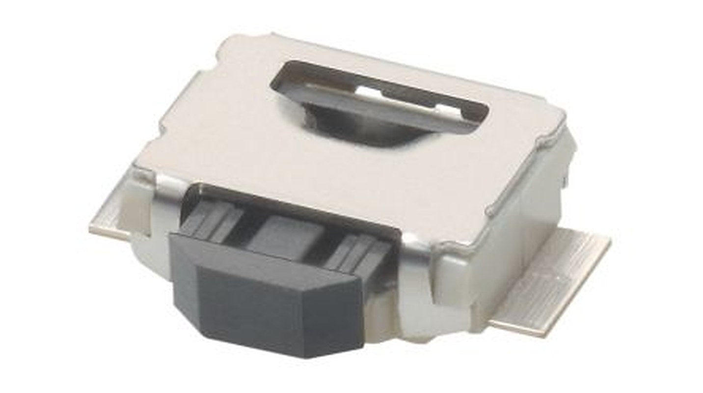 Omron IP40 Black Tactile Switch Plunger, SPST 50mA 12 V dc, Surface