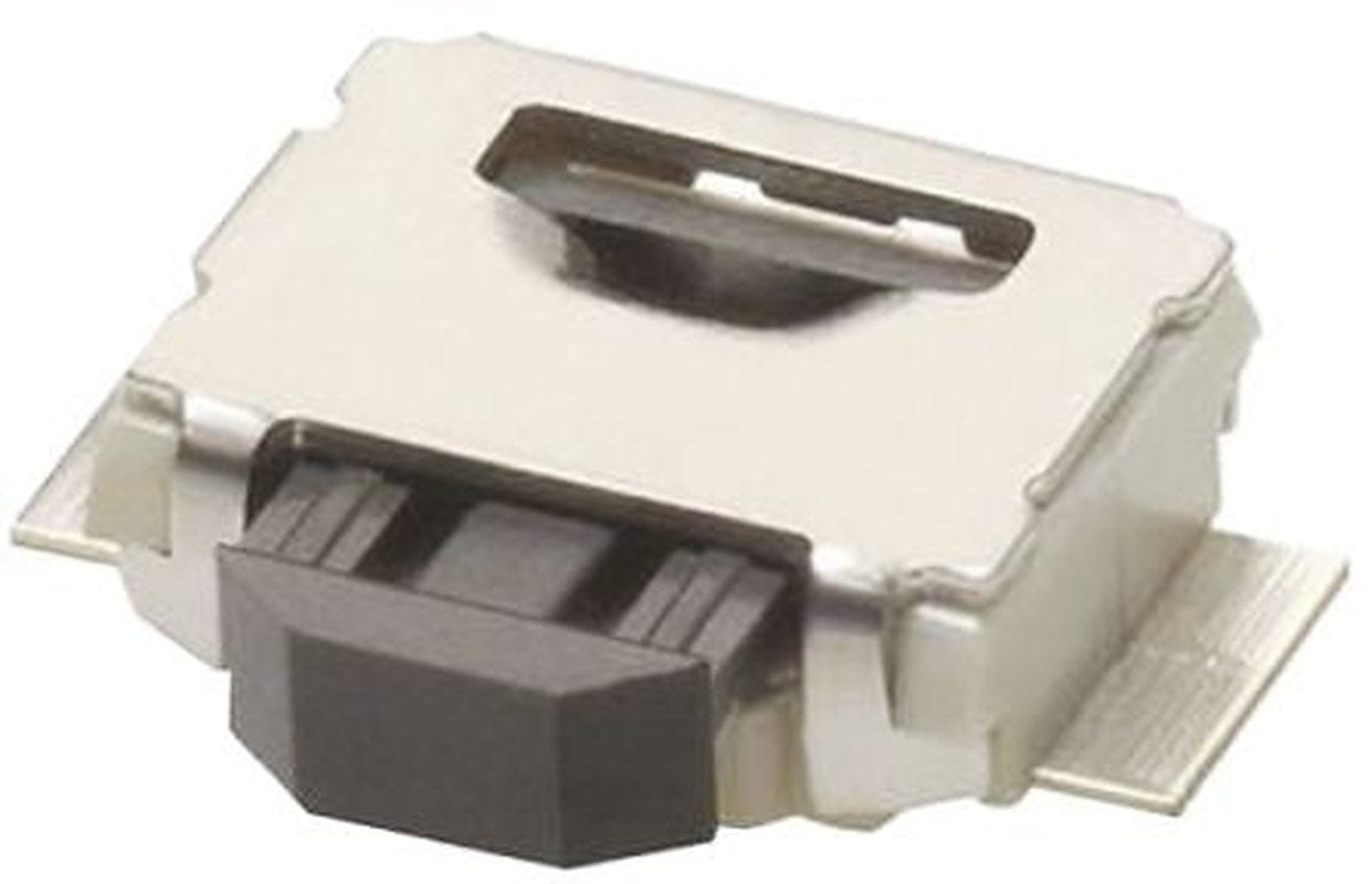 Omron Black Tactile Switch Plunger, 0.7 mm, SPST 50mA 24 V dc, Surface