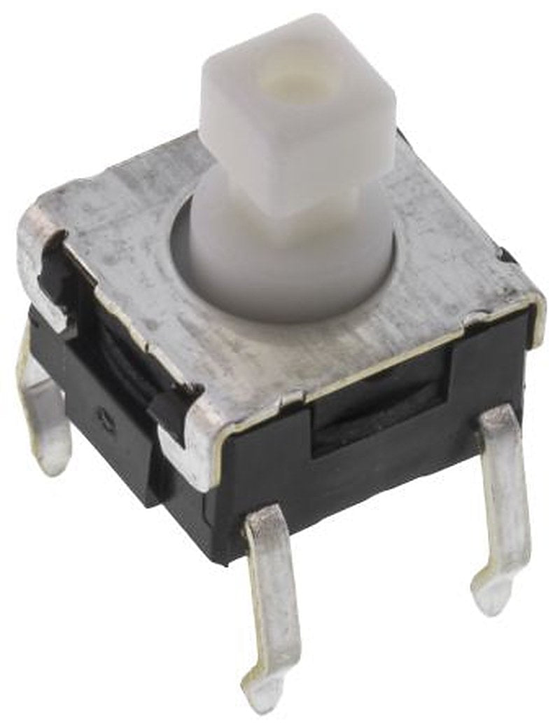 Omron Tactile Switch Plunger, 3.9 mm, SPST 50mA 24 V dc, Through Hole