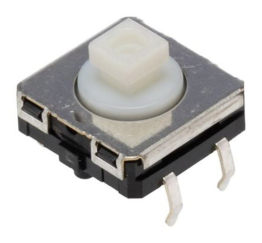 Omron IP67 Tactile Switch Plunger, 3.75 mm, SPST 50mA 24 V dc, Through Hole