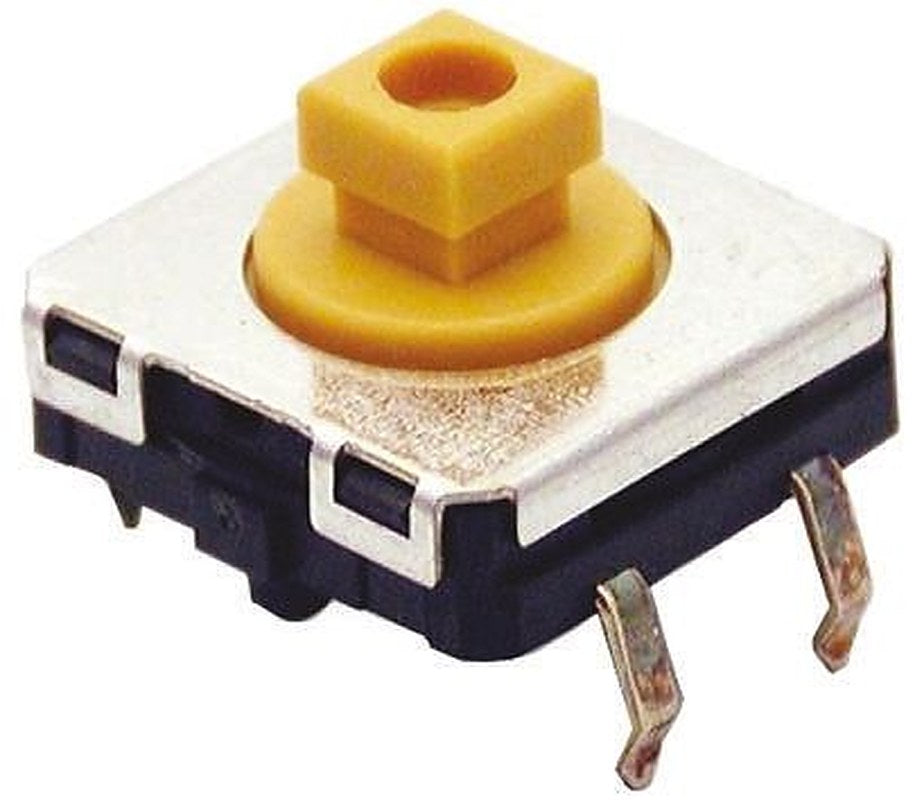 Omron IP67 White Tactile Switch Plunger, 3 mm, SPST 50mA 24 V dc