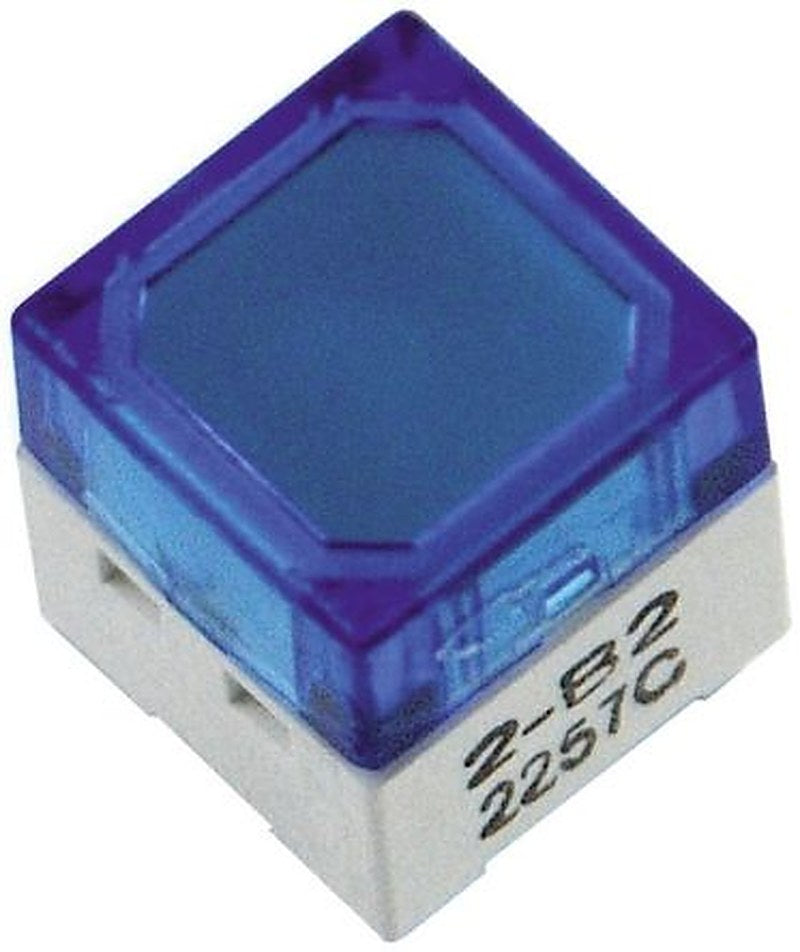 Omron IP00 Blue Tactile Switch Cap, SPST-NO 50mA 24 V dc, PCB