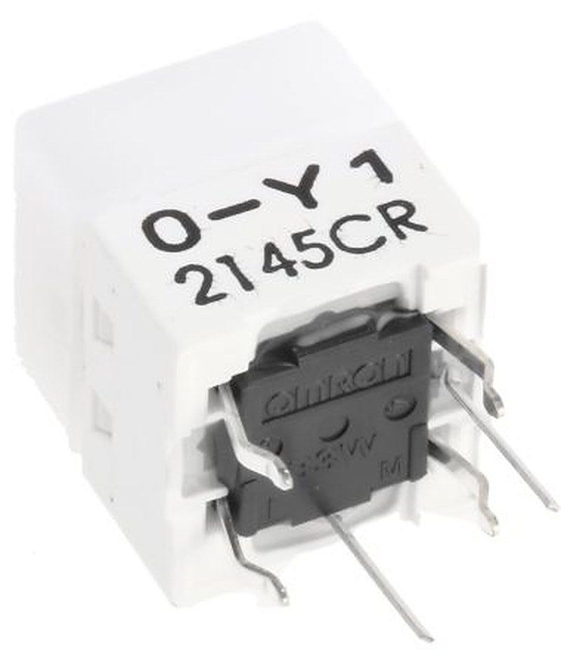 Omron IP00, IP00 White Tactile Switch Cap, SPST 50mA 24 V, PCB