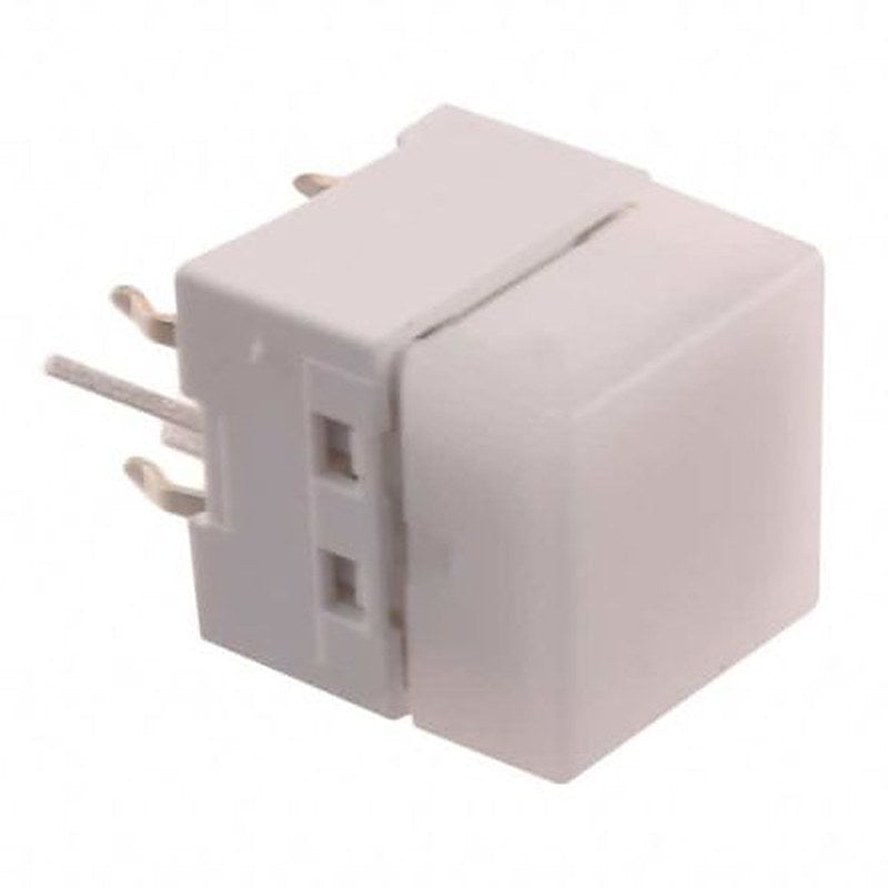 Omron IP00 White Tactile Switch Square, SPST-NO 50mA, 500 V ac 24 V dc, Through Hole
