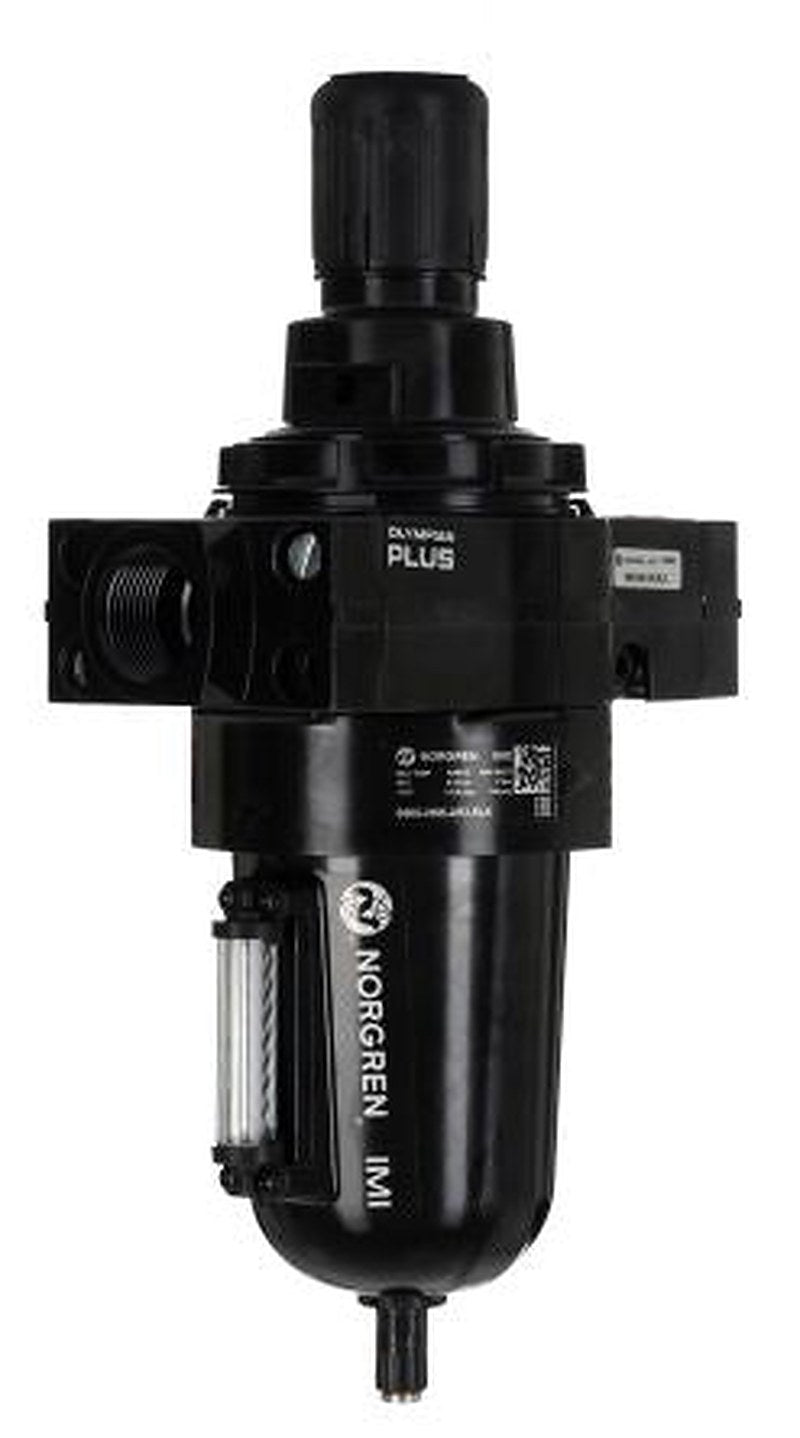 Norgren Olympian Plus Air Filter Regulator, 40 μm, 1 in, Automatic, 8 bar