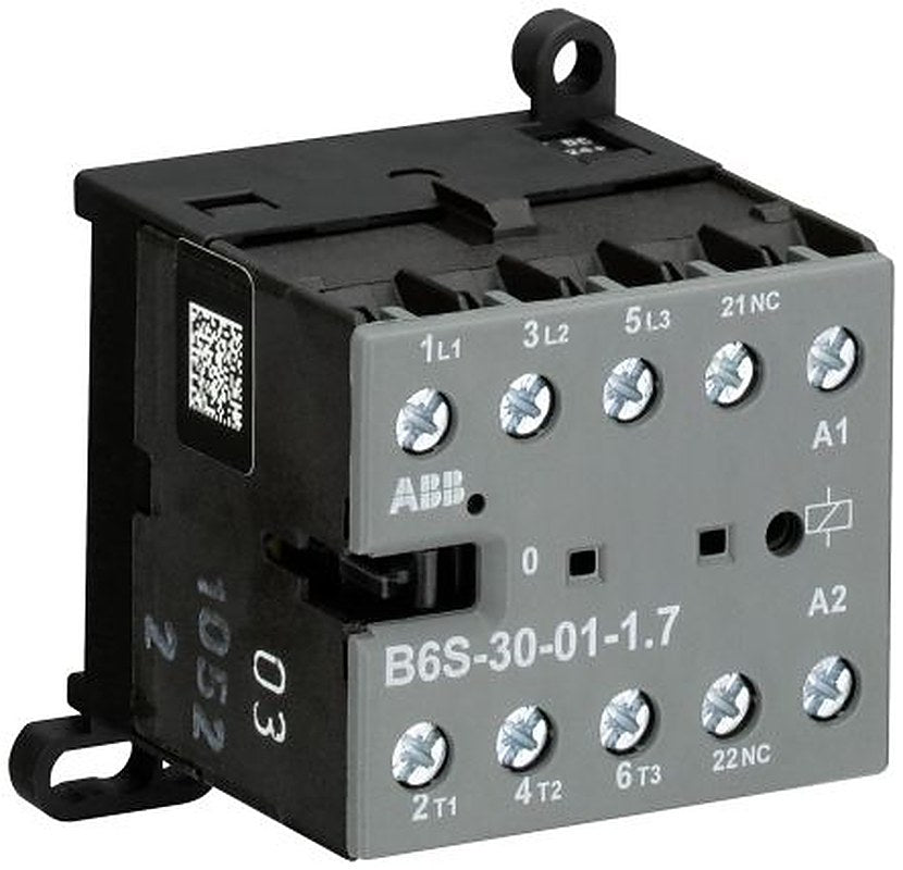 ABB B6S Contactor, 24V ac Coil, 3-Pole, 20 A, 4 kW 24V ac, 3 NO, 690V ac
