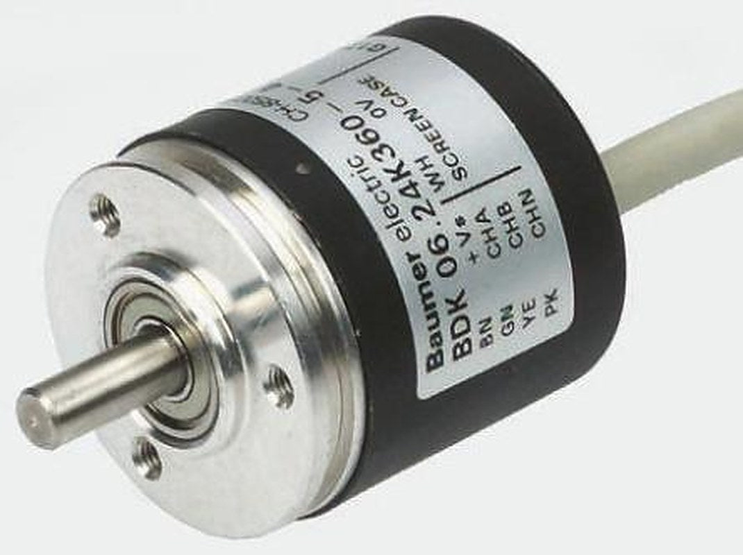 Baumer BDK Series Optical Incremental Encoder 30V dc, 360 ppr ppr, HTL/Push Pull Signal, Solid Type, 5 mm Shaft