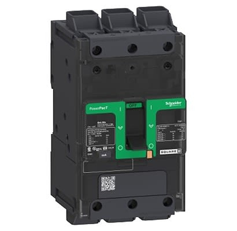 Schneider Electric, ComPact New Generation, PowerPact Molded Case Circuit Breaker 3-Pole 125A, Breaking Capacity 25 kA,